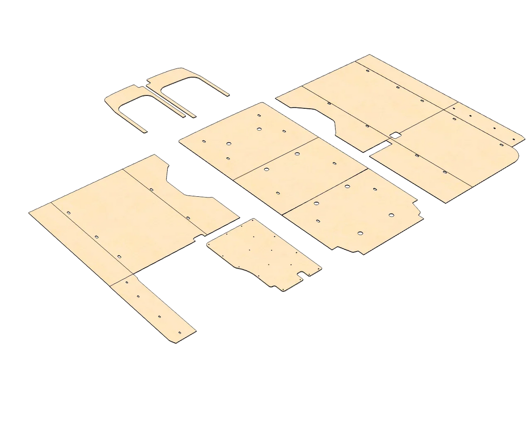 Ford Transit High Roof 148 Felt Wall Kit For Go Code Trim - AVC RIG