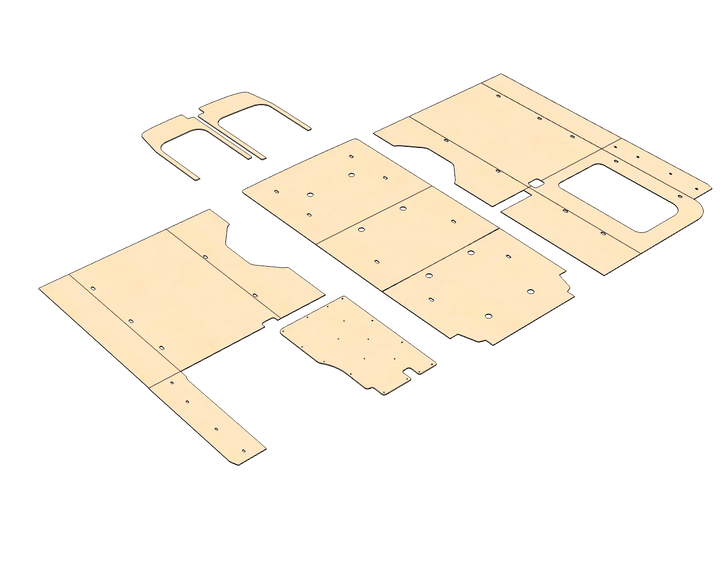 Ford Transit High Roof 148 Felt Wall Kit For Go Code Trim - AVC RIG