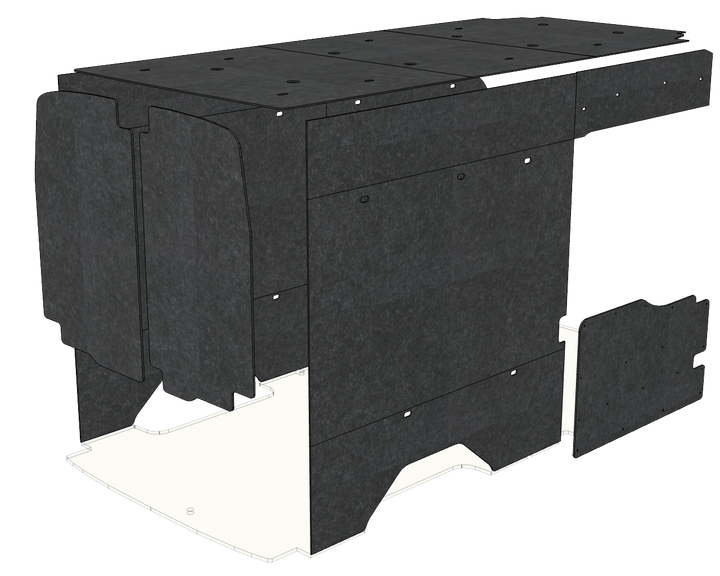 Transit High Roof 148 Felt Wall Kit