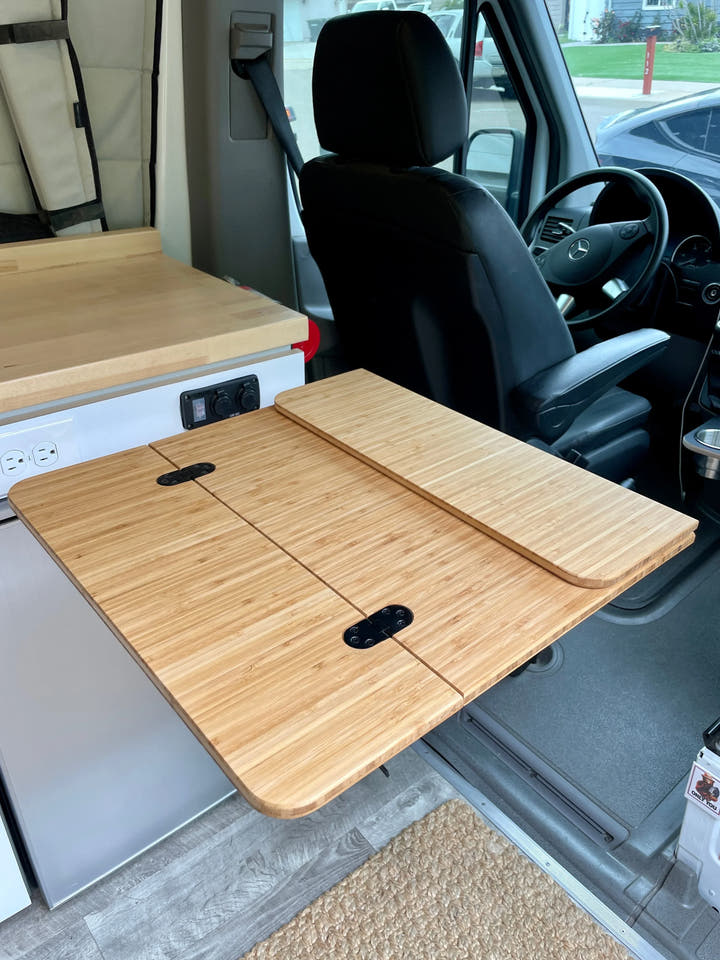 Folding Bamboo Lagun Table for Camper Vans and RVs - AVC RIG