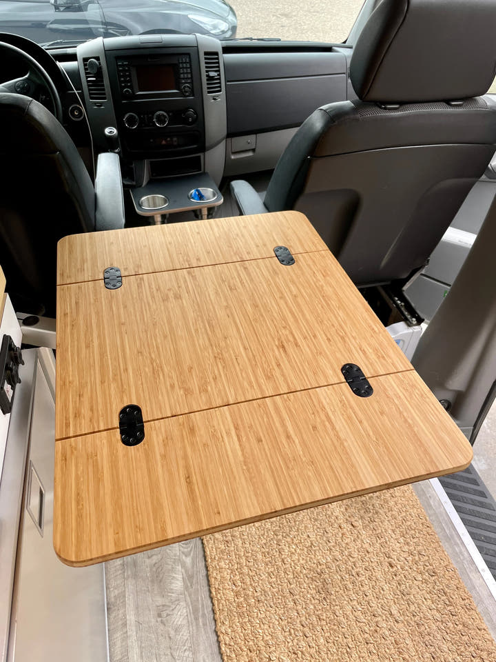 Folding Bamboo Lagun Table for Camper Vans and RVs - AVC RIG