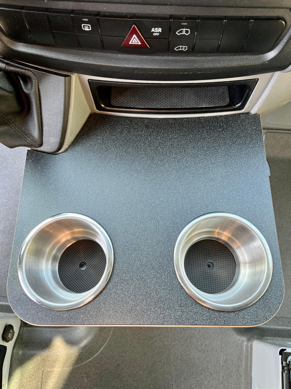Mercedes-Benz Sprinter Cup Holder Accessories NCV3 06-18 Snack Tray Phone Table Stainless Camper Van - AVC RIG