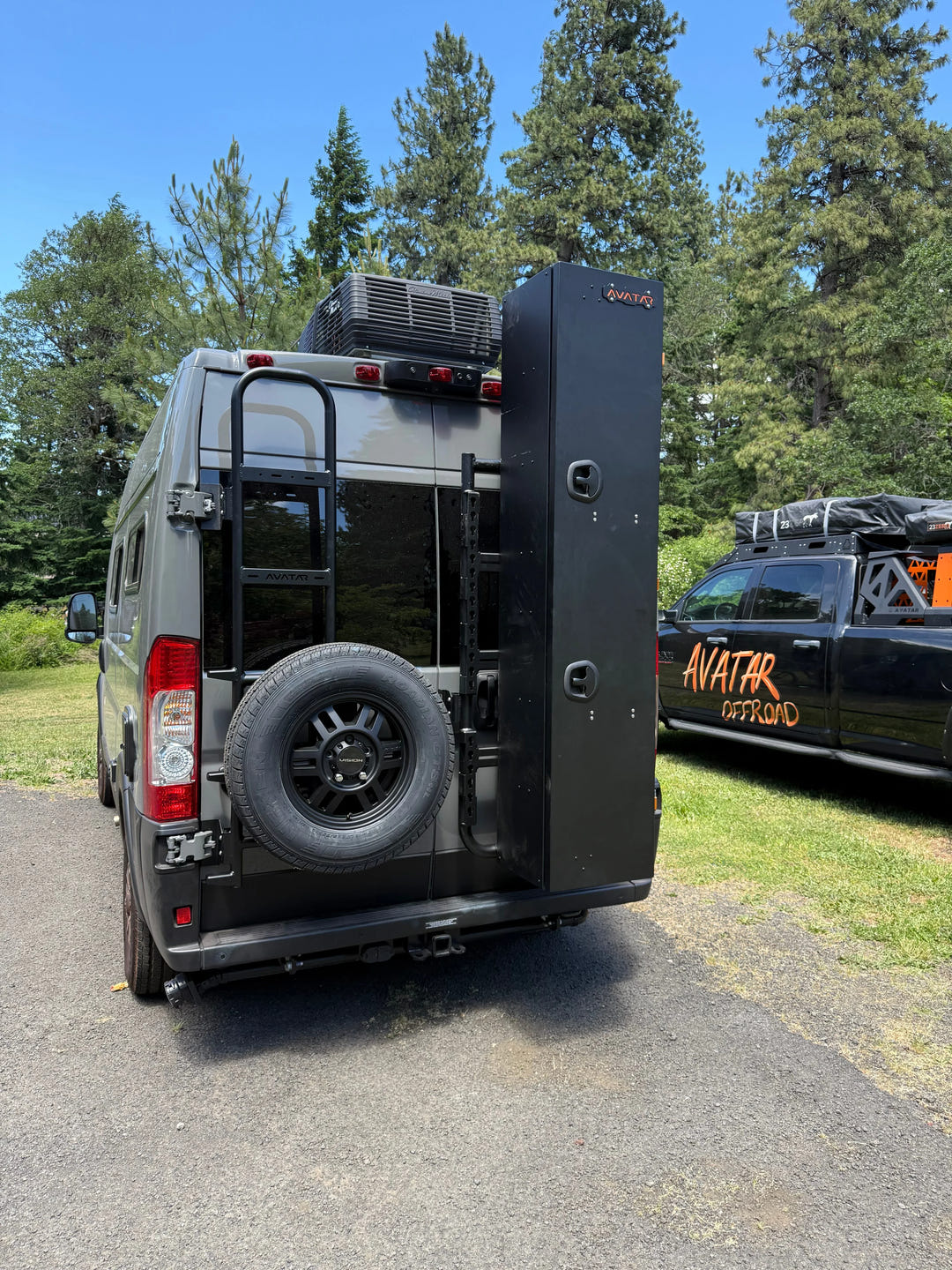 Avatar Van Rear Ladder Tire Carrier - AVC RIG