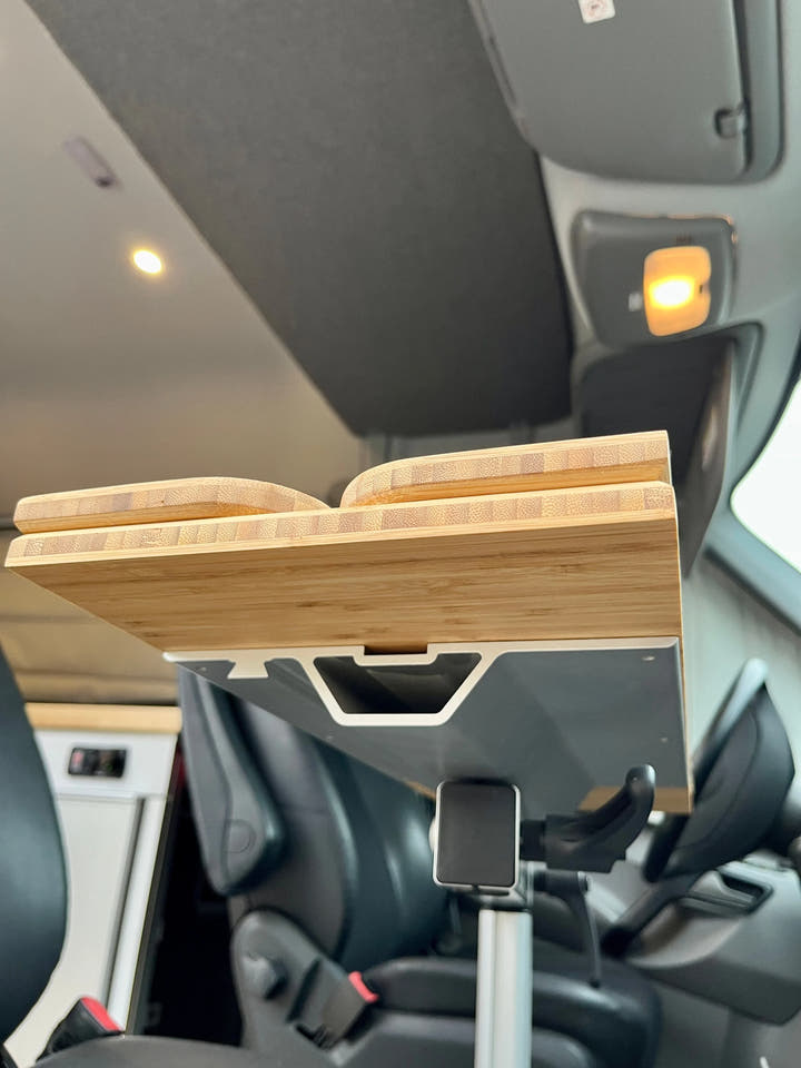 Slim Folding Bamboo Lagun Table 1/2" Thick For Camper Vans and RVs - AVC RIG