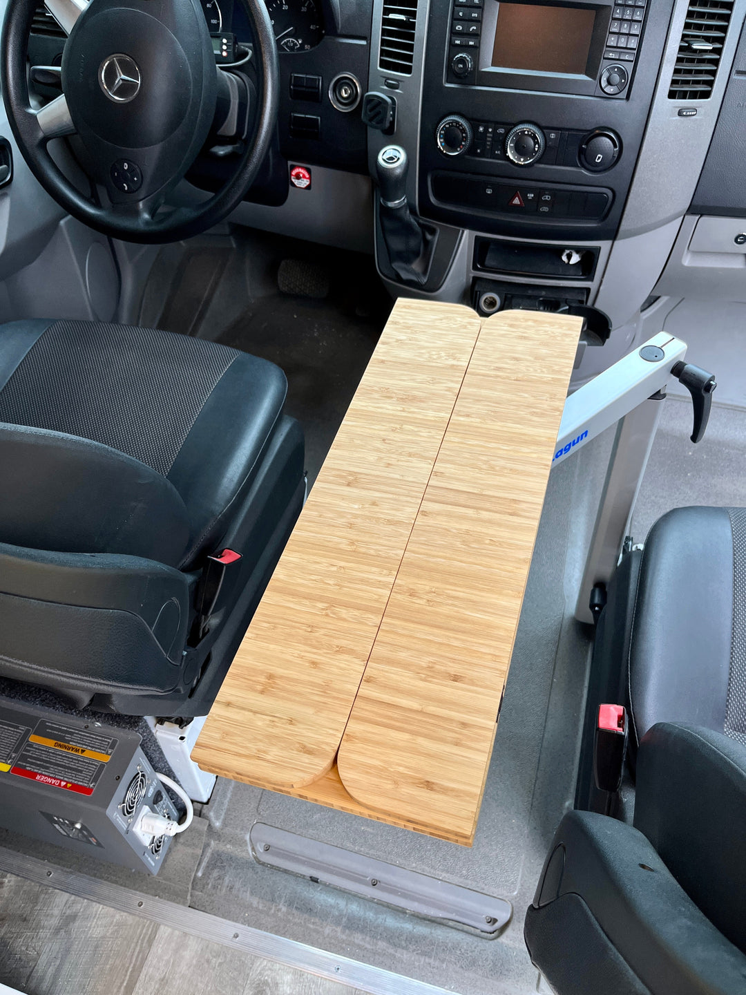 Slim Folding Bamboo Lagun Table 1/2" Thick For Camper Vans and RVs - AVC RIG