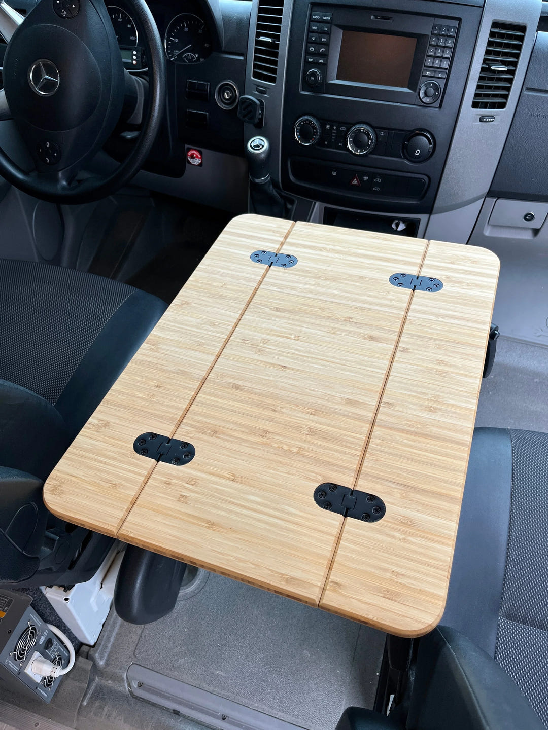 Slim Folding Bamboo Lagun Table 1/2" Thick For Camper Vans and RVs - AVC RIG