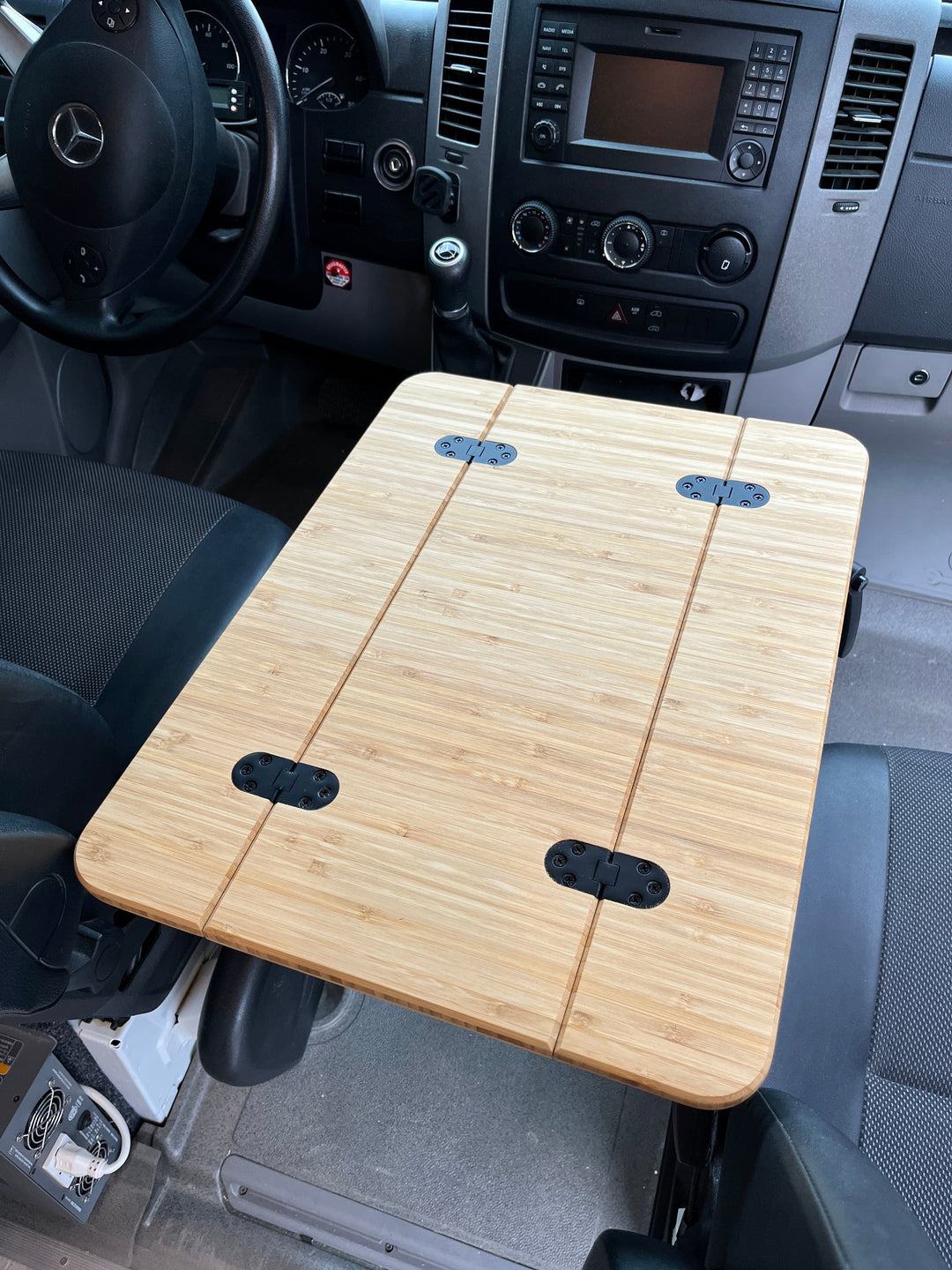 Slim Folding Bamboo Lagun Table 1/2" Thick For Camper Vans and RVs - AVC RIG