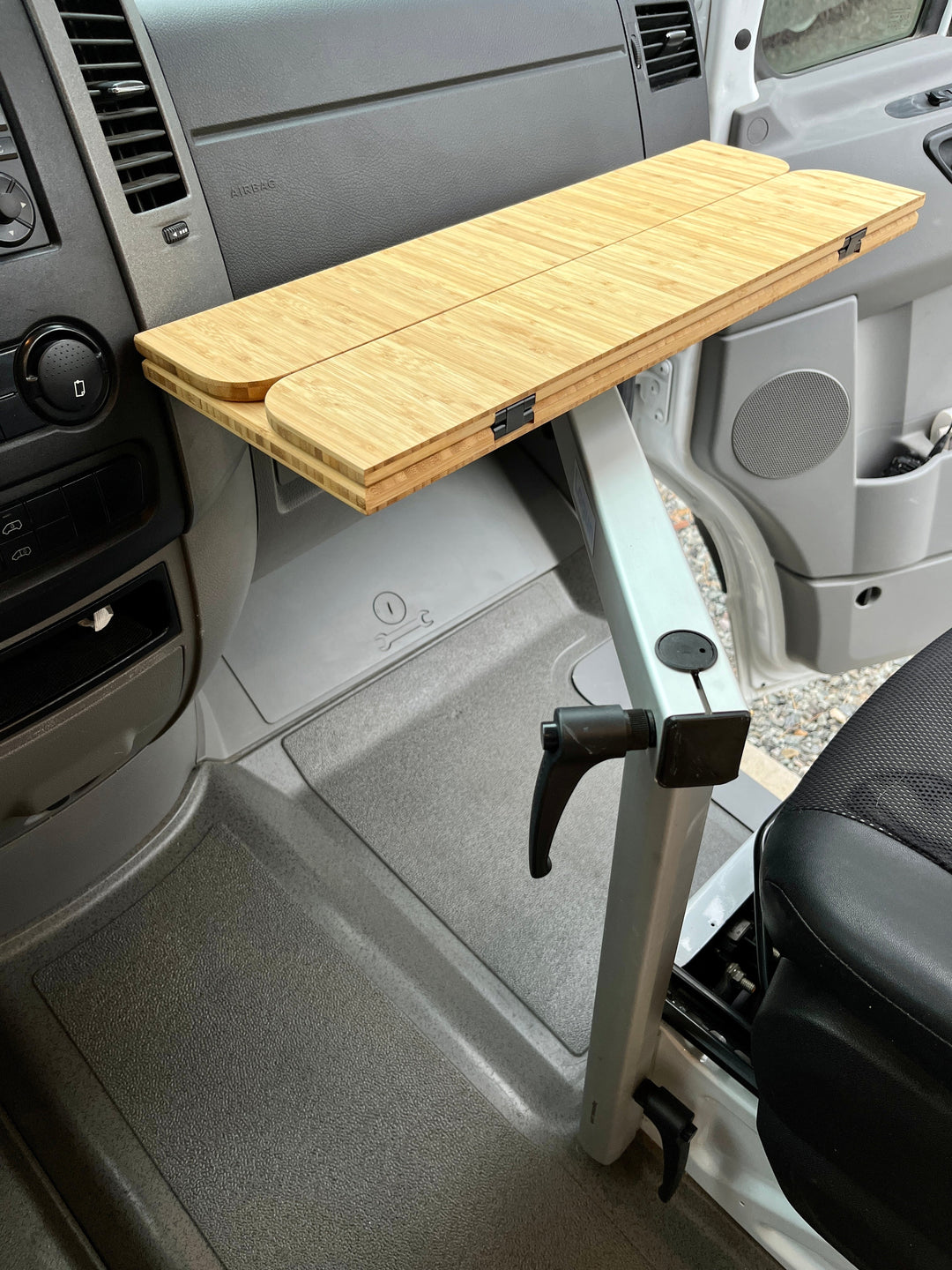 Slim Folding Bamboo Lagun Table 1/2" Thick For Camper Vans and RVs - AVC RIG