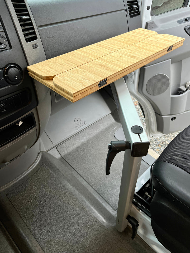Slim Folding Bamboo Lagun Table 1/2" Thick For Camper Vans and RVs - AVC RIG