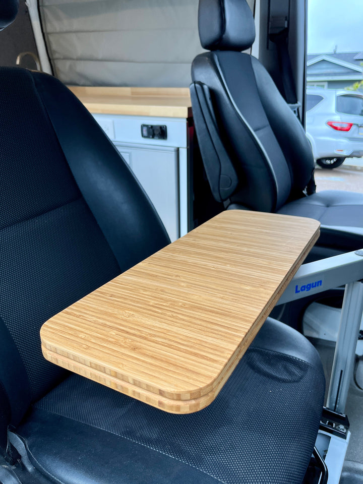 Slim Half Folding Bamboo Lagun Table 1/2" Thick For Camper Vans and RVs - AVC RIG