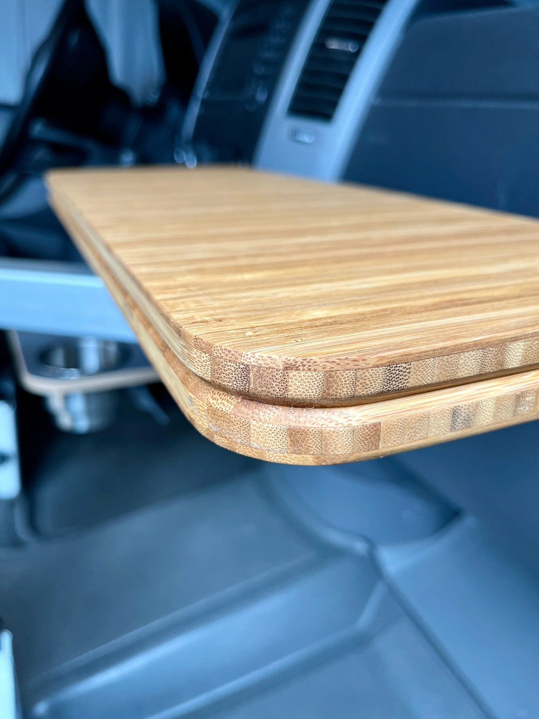 Slim Half Folding Bamboo Lagun Table 1/2" Thick For Camper Vans and RVs - AVC RIG