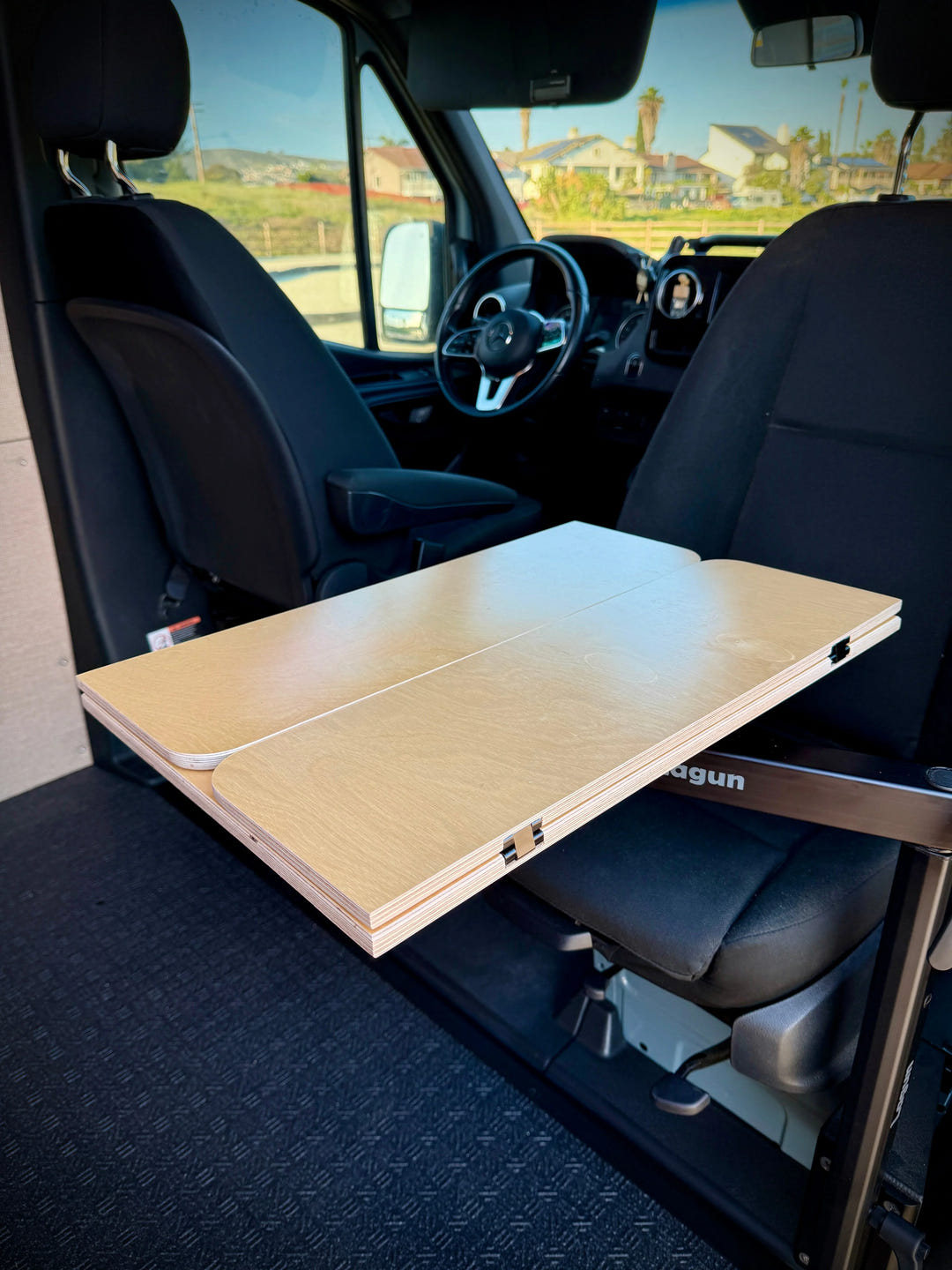 Folding Baltic Birch Lagun Table for Camper Vans and RVs - AVC RIG