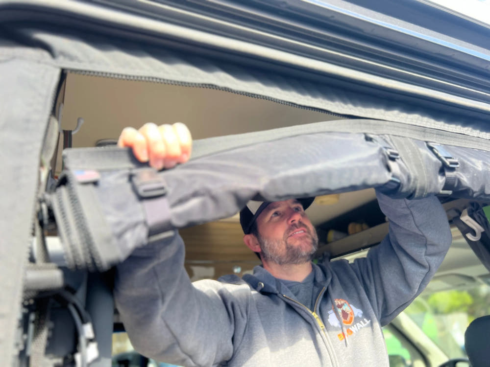Ford Transit Side Door Screen - AVC RIG