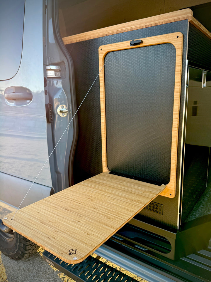 Universal Flip-Down Van Galley Table (Slider Door Mount) – 24" x 14" - AVC RIG