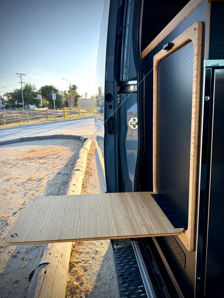 Universal Flip-Down Van Galley Table (Slider Door Mount) – 24" x 14" - AVC RIG