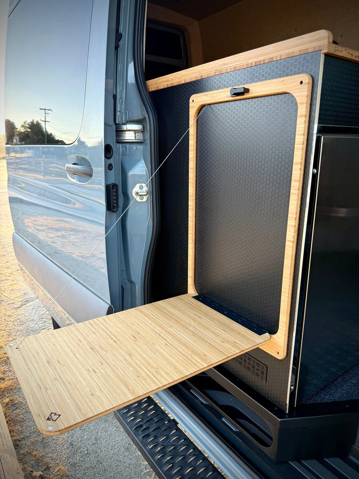 Universal Flip-Down Van Galley Table (Slider Door Mount) – 24" x 14" - AVC RIG