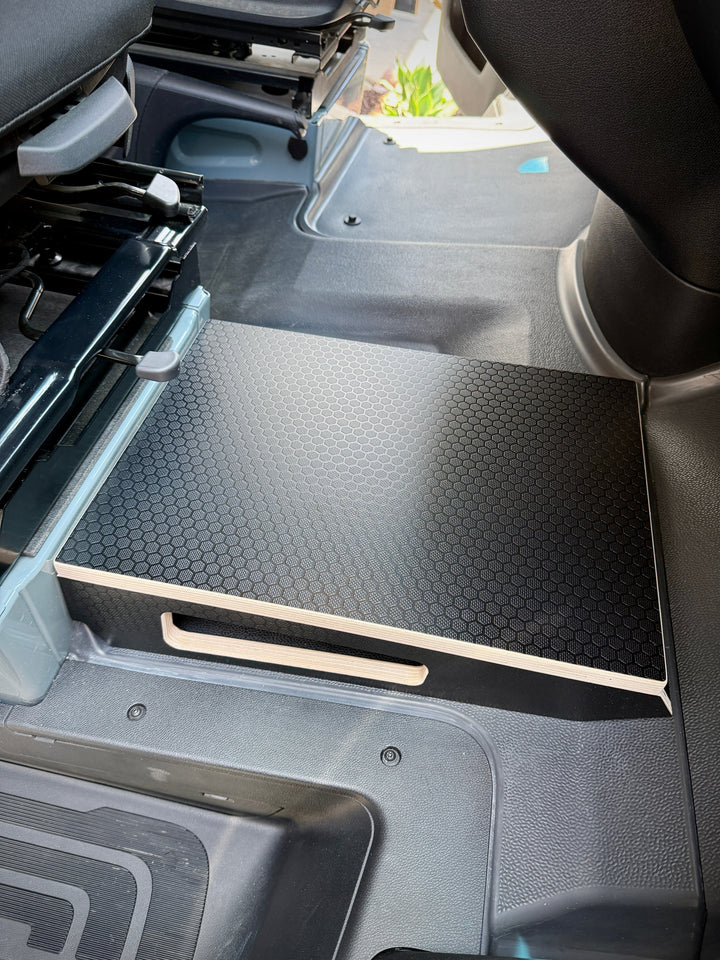 Mercedes-Benz Sprinter Black Hex Passenger Foot Platform Camper Van Stool - AVC RIG