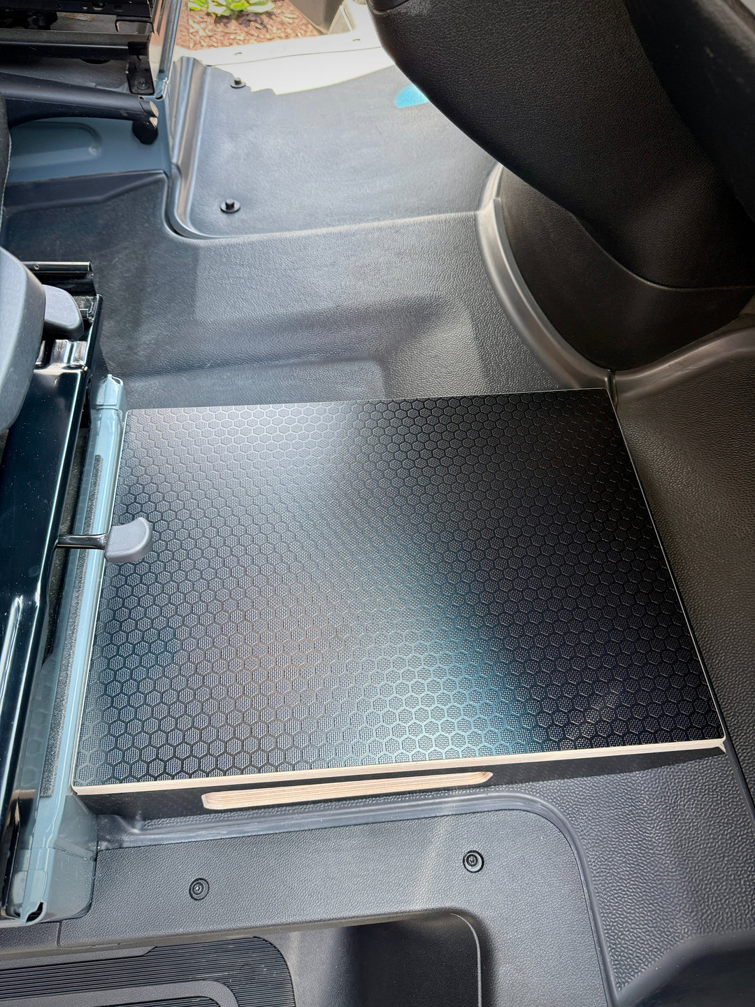 Mercedes-Benz Sprinter Black Hex Passenger Foot Platform Camper Van Stool - AVC RIG