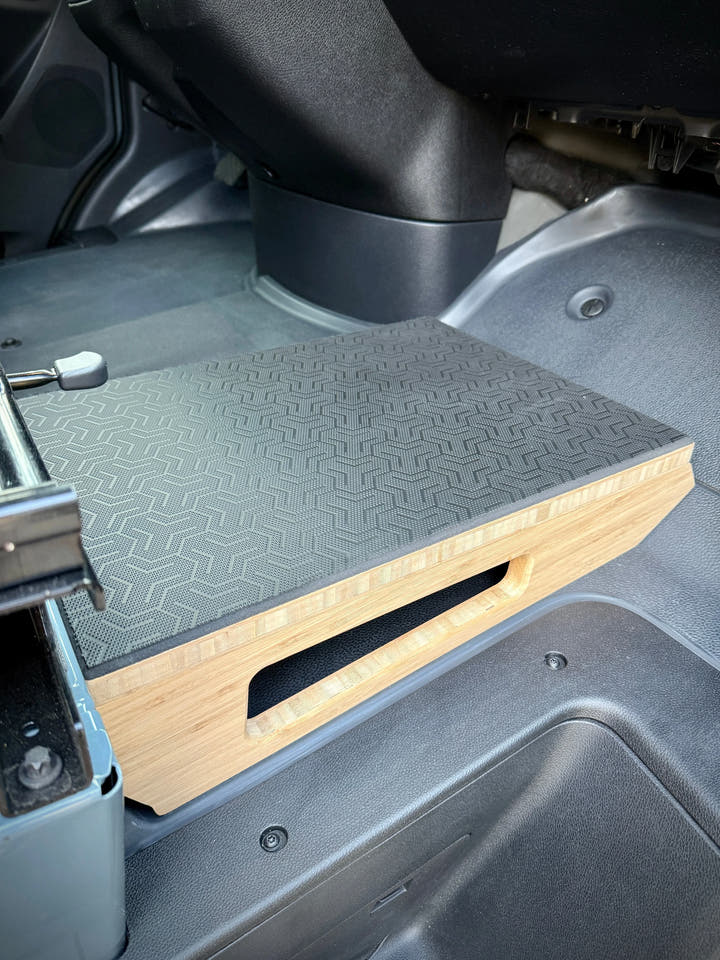 Mercedes-Benz Sprinter Bamboo Passenger Foot Platform Camper Van Stool - AVC RIG