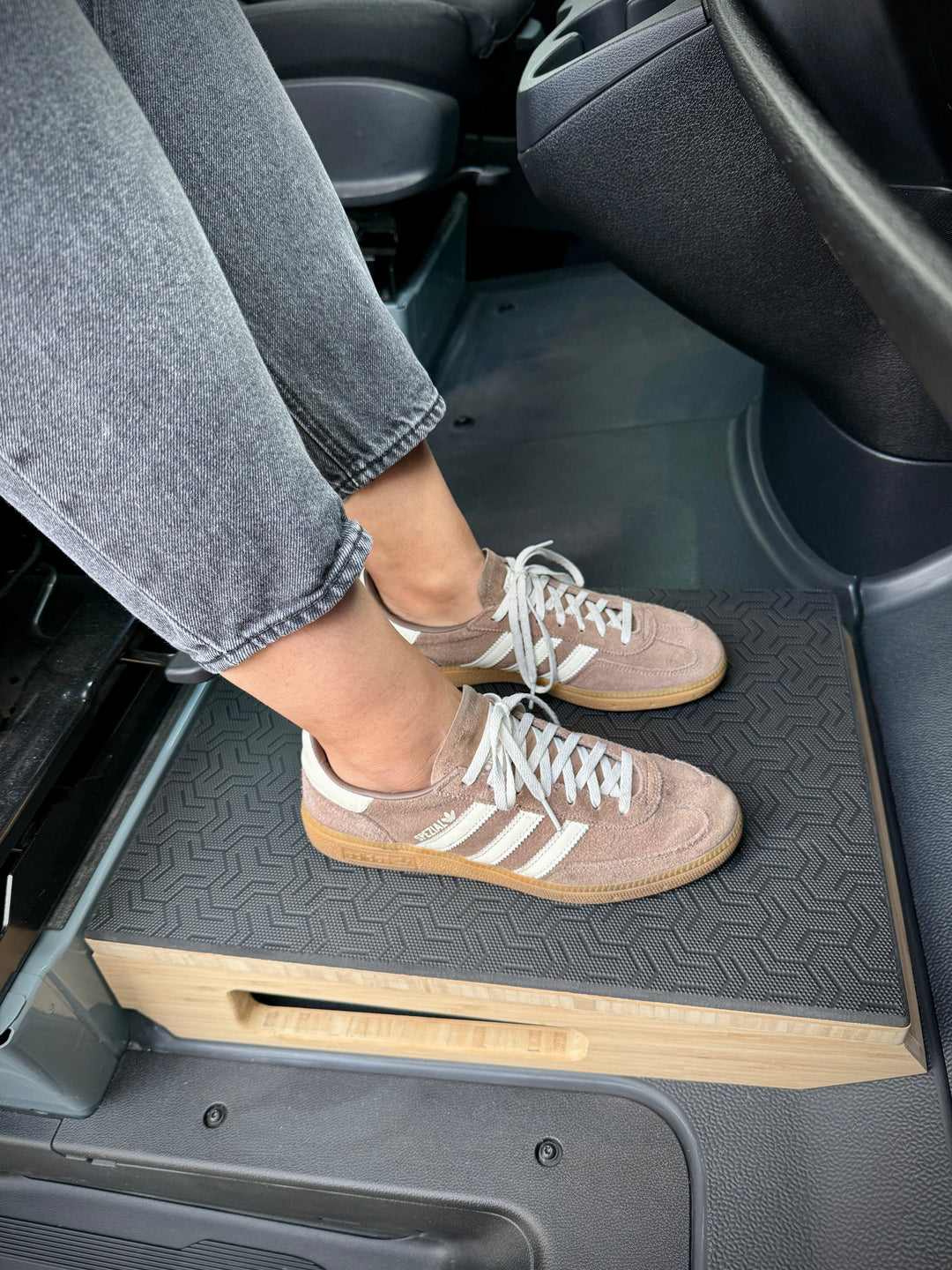 Mercedes-Benz Sprinter Bamboo Passenger Foot Platform Camper Van Stool - AVC RIG