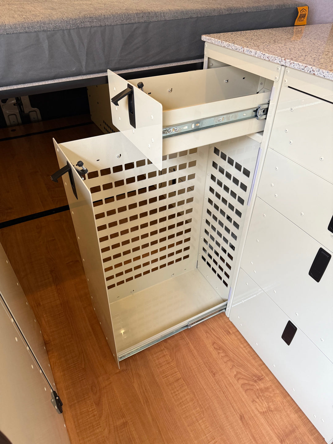 Aluminum Pantry with Drawer Cabinet