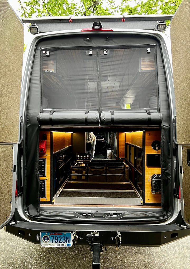 Mercedes Sprinter Rear Garage Insect Bug Screen - AVC RIG