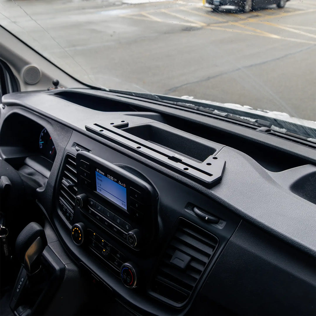 2020+ Ford Transit (Not Compatible With Transit Connect) Tackform Slim Track Dash Bracket With 20LITE Phone Mount - AVC RIG