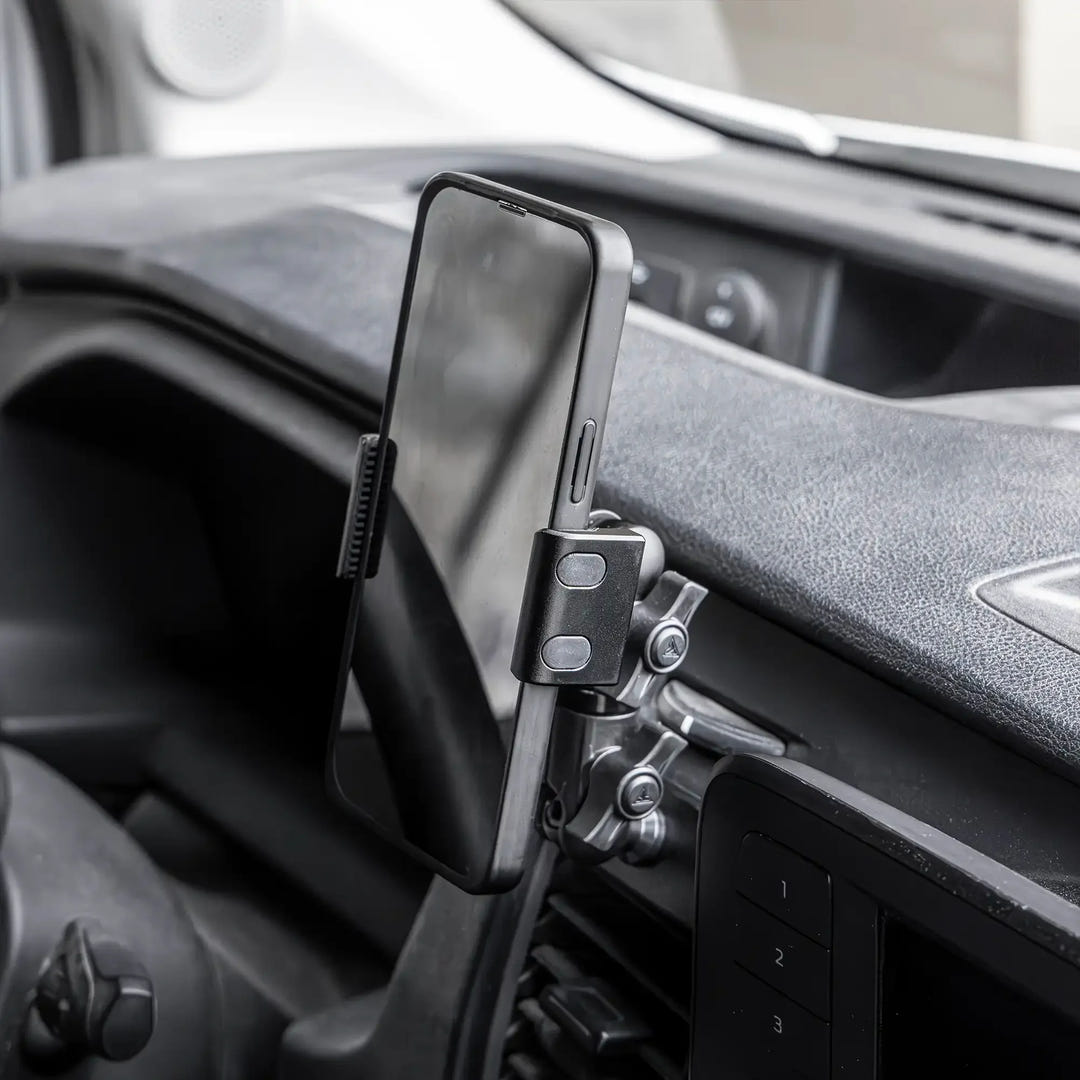 2020+ Ford Transit LINK™ Vent Mount Bracket With Qi2.2/MagSafe Charging and Cooling Phone Holder | 3.5" Arm | (Not Compatible With Transit Connect) - AVC RIG