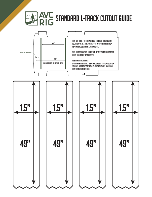 L Track Cutout Template