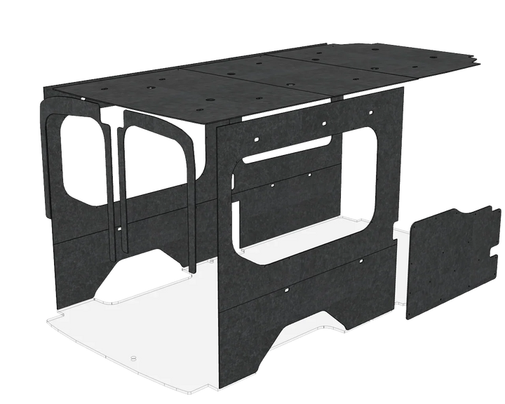 Ford Transit Medium Roof 148 Felt Wall Kit - AVC RIG