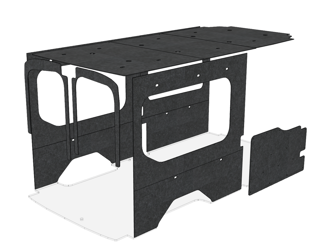 Transit Medium Roof 148 Felt Wall Kit