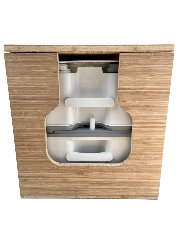 Porta Potti 565E/365 Curve Bamboo Toilet Lift top Cabinet Flat Pack Kit - AVC RIG