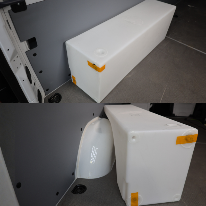 NW Conversions 20 Gallon Wheel Well Water Tank - Left (SP-L-20)