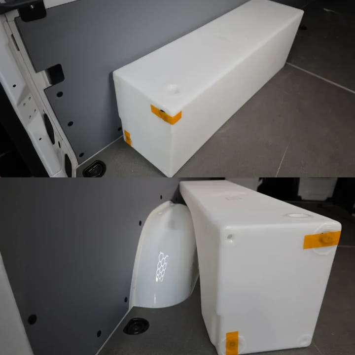 20-Gallon Wheel Well Water Tank - Left (SP-L-20) - AVC RIG