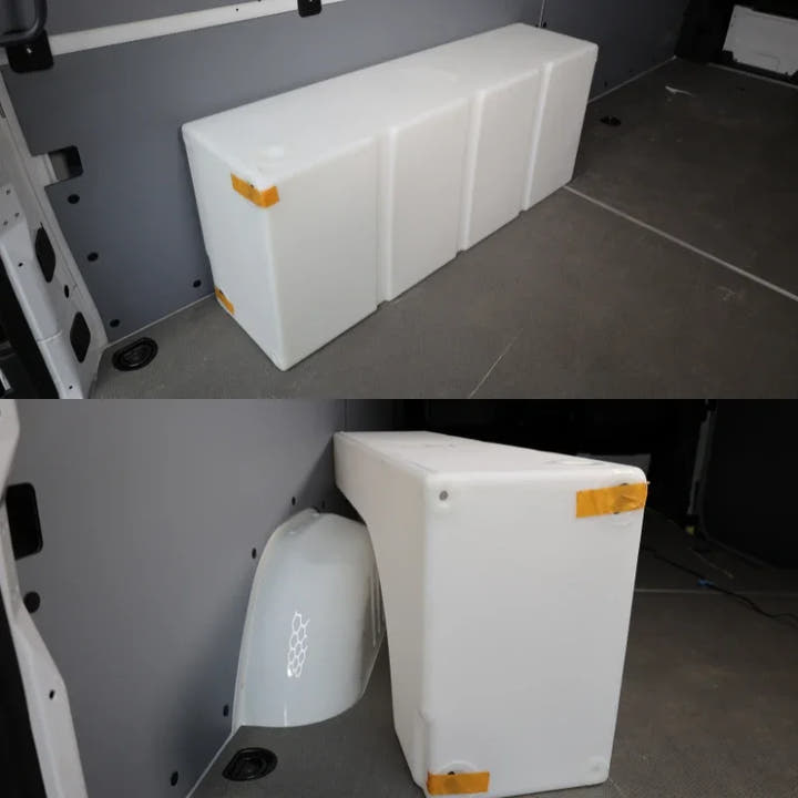 33-Gallon Wheel Well Water Tank - Left (SP-L-33) - AVC RIG