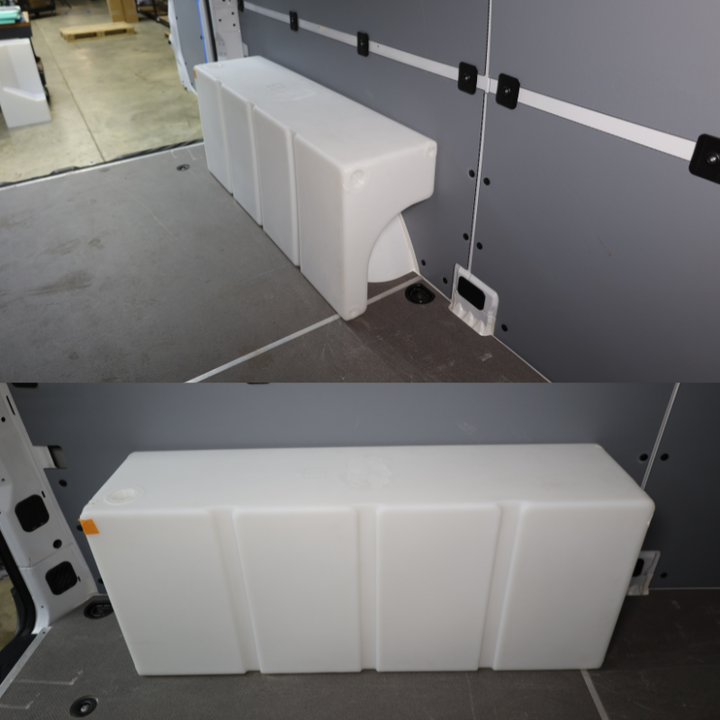 NW Conversions 33 Gallon Wheel Well Water Tank - Left (SP-L-33)