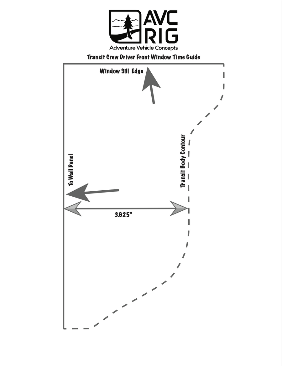 Crew Front Window Trim Guide