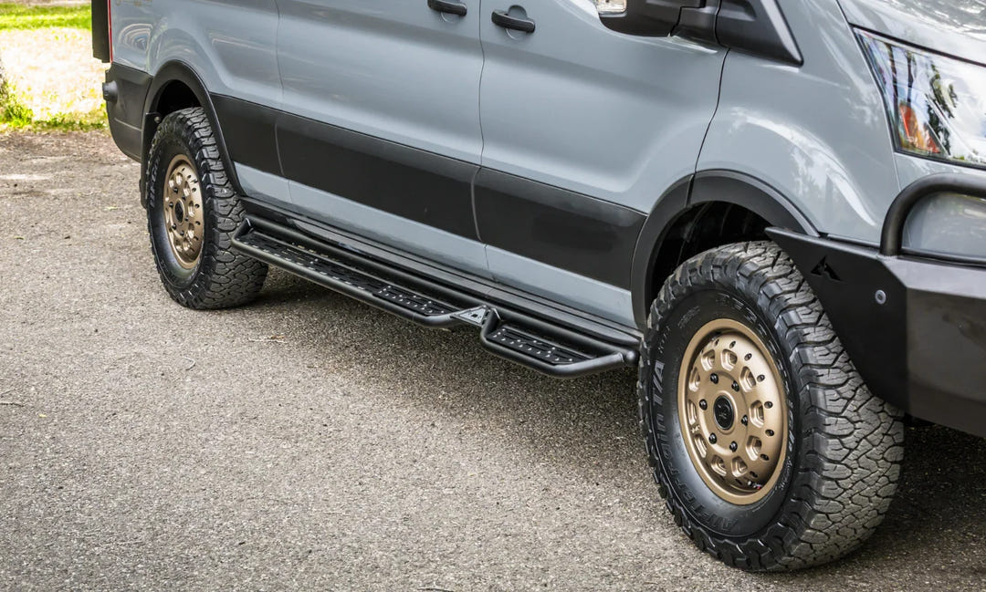Rover Vans Side Steps for Ford Transit - AVC RIG
