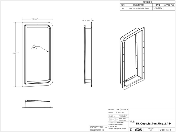 Vanspeed Capsule Trim Rings Sprinter 144