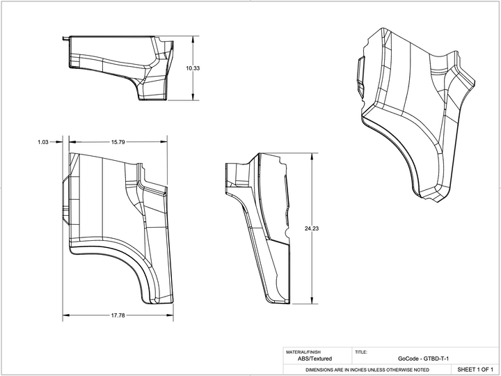 Ford Transit High Roof B Pillar Blob Covers