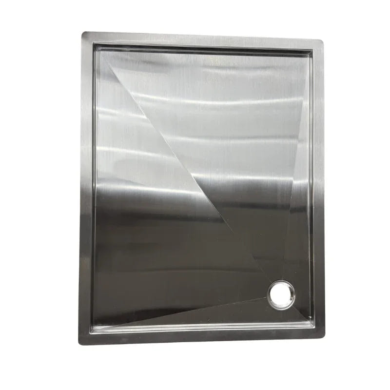 Tetravan In-Floor Shower Pan STAINLESS STEEL - AVC RIG