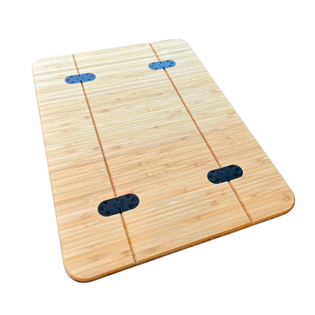 Slim Folding Bamboo Lagun Table 1/2" Thick For Camper Vans and RVs - AVC RIG