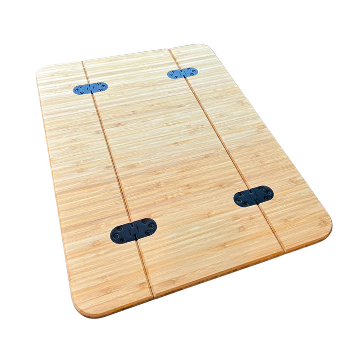 Slim Folding Bamboo Lagun Table 1/2" Thick For Camper Vans and RVs - AVC RIG