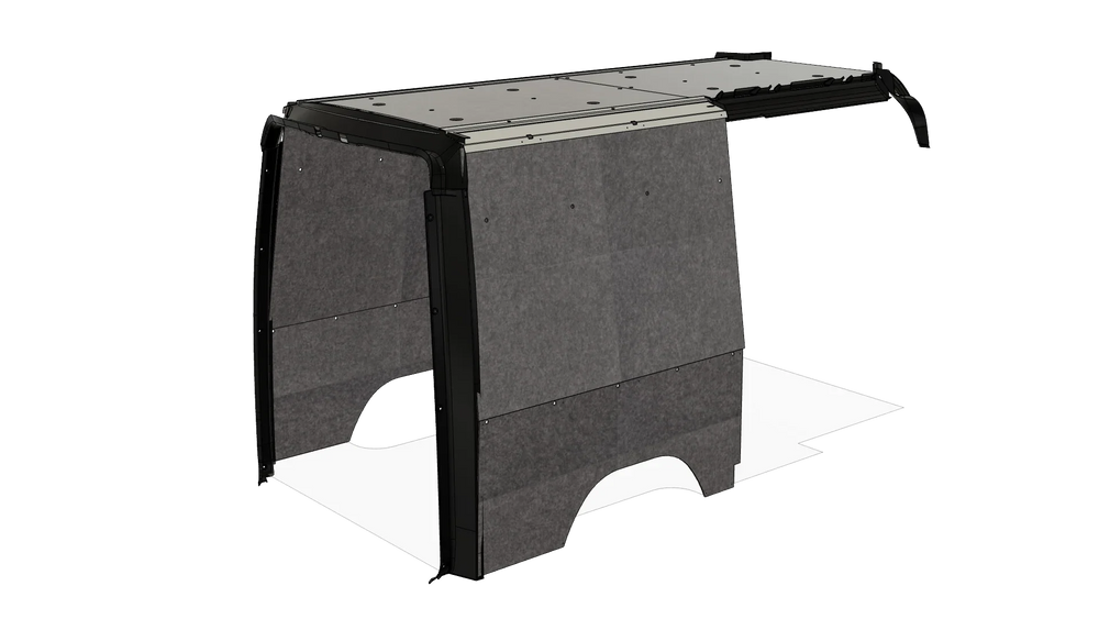 Mercedes Sprinter 144 Felt Wall Kit For Go Code Trim - AVC RIG