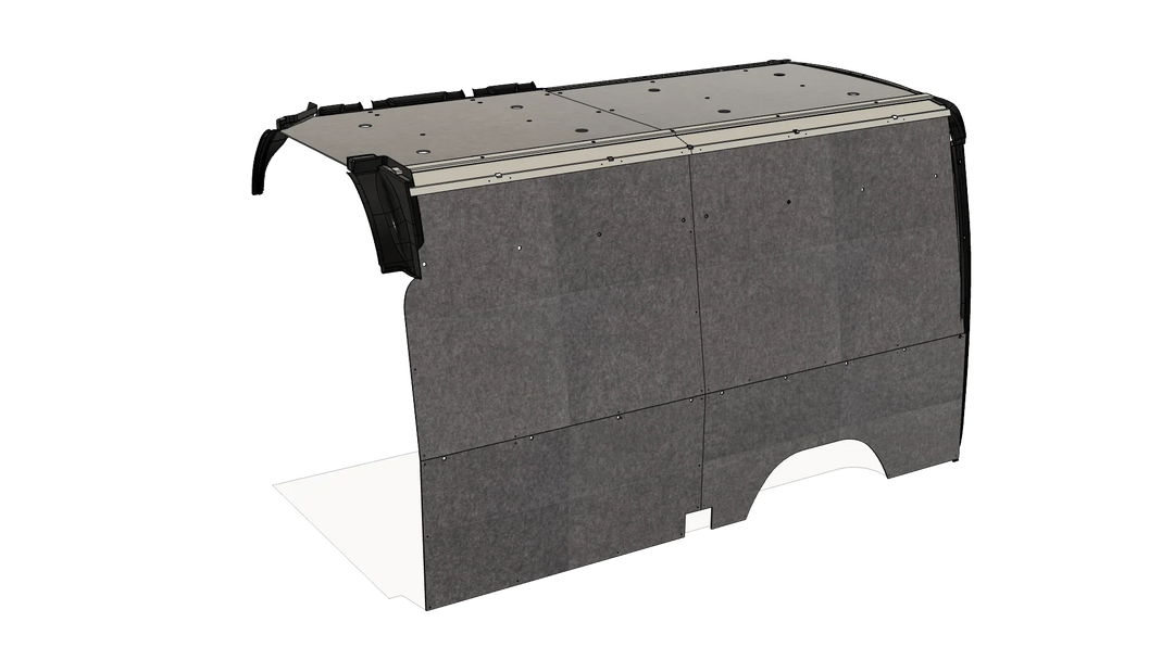 Mercedes Sprinter 144 Felt Wall Kit For Go Code Trim - AVC RIG