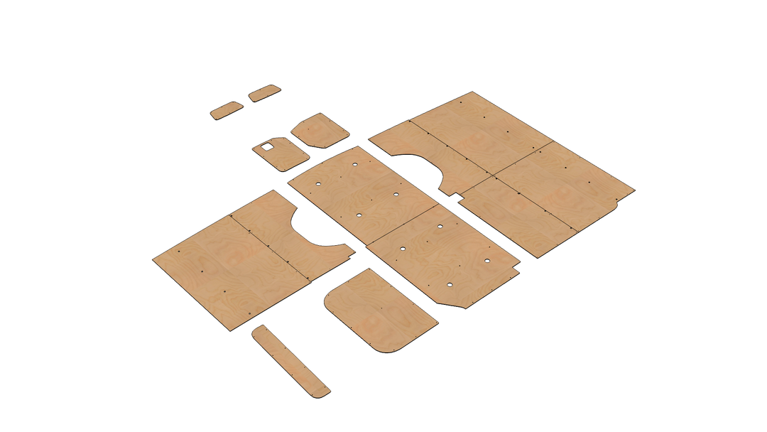 Sprinter 144 Wood Wall Kit For Go Code Trim