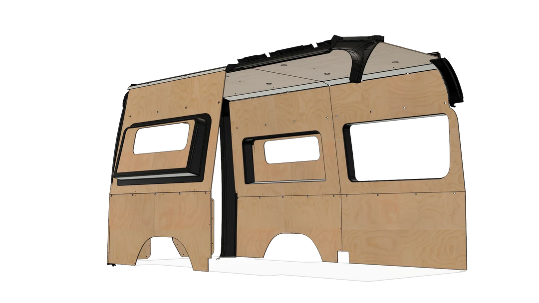 Mercedes Sprinter 144 Wood Wall Kit For Go Code Trim