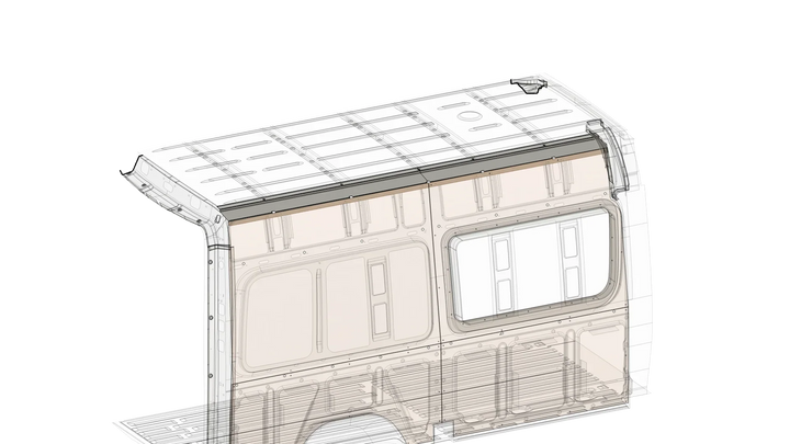 Mercedes Sprinter Wall To Ceiling Furring Kit - AVC RIG