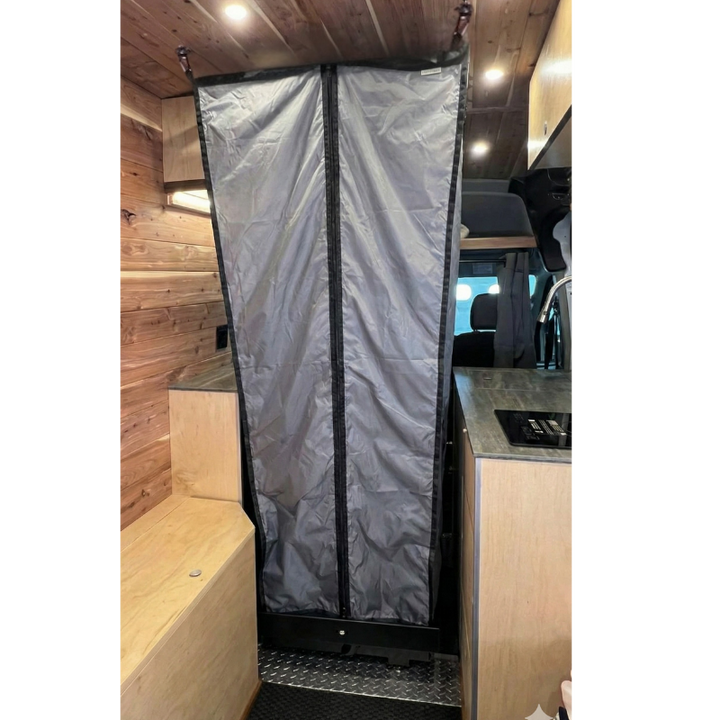 Tetravan Folding Shower 2.1 with Magnetic Zipped Curtain