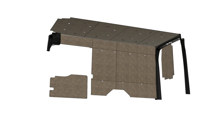 Ford Transit 148 EXT Felt Wall Kit For Go Code Trim - AVC RIG